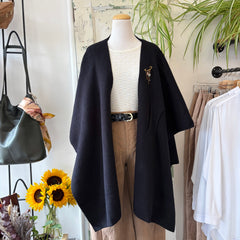 Pink Martini // Lennon Wrap Sweater Black
