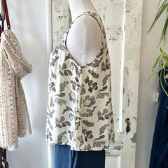 Indi & Cold // Khaki Flower Blouse