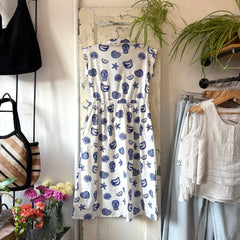 Compania Fantastica // Blue Lobster Print Dress