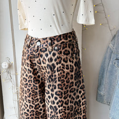 Dr. Denim // Nancy Leopard Denim Barrel