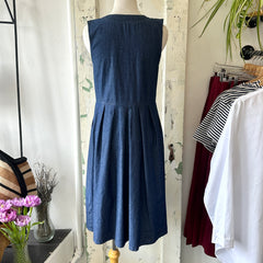 Birds of North America // Thunder Pumper Dress Dark Wash
