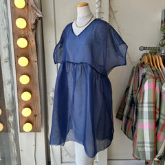 Noemiah // Tulip Dress Navy Silk