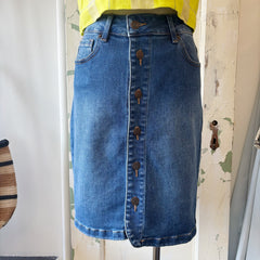 Yoga Jeans // Ruth Button Down Skirt