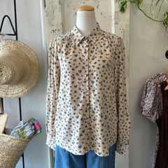 Atelier Reve // Noella Blouse Blue Floral