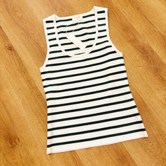 Gentle Fawn // Sierra Tank Green Stripe