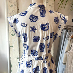 Compania Fantastica // Blue Lobster Print Dress