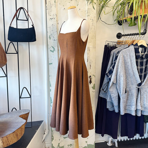 Late by Pink Martini // Willa Dress Brown