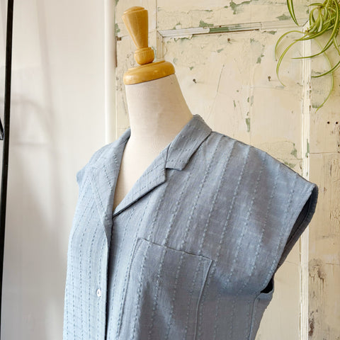 Jennifer Glasgow // Dionne Button Up Sky Blue