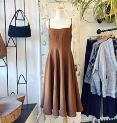 Late by Pink Martini // Willa Dress Brown