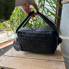 RISA // Ila Crossbody Upcycled Leather Black