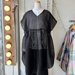 Noemiah // Tulip Dress Black Silk