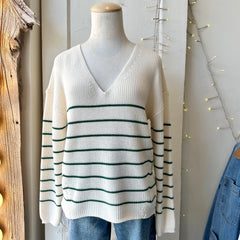 Gentle Fawn // Tucker Pullover Green Stripe
