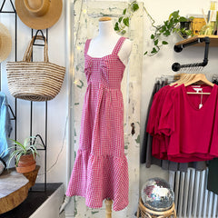 Allison Wonderland // Calista Dress Pink Gingham