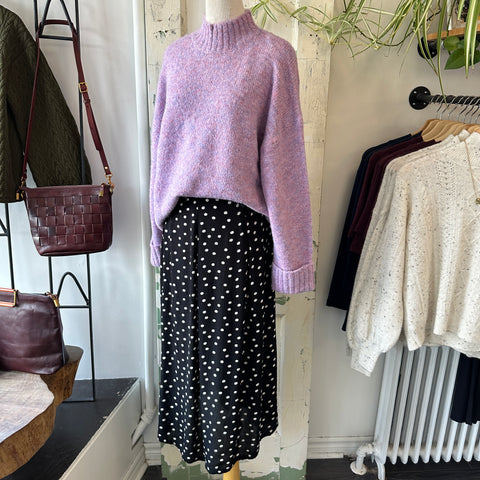 Indi & Cold // Dot Skirt Black