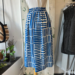 Marigold // Tiago Skirt Blue Block