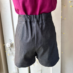 Meemoza // Edie Stretch Cotton Shorts Black