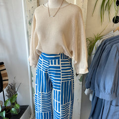 Marigold // Dona Pants Blue Block
