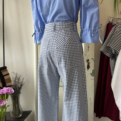 Birds of North America // Gannet Pants Blue Gingham