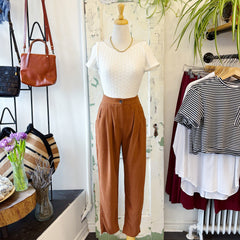 Meemoza // Ivory Pointelle Top