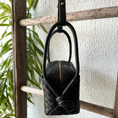 RISA // Ila Crossbody Upcycled Leather Black