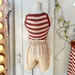 Melissa Nepton // Lauren Gold Satin Shorts