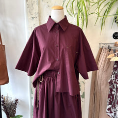 Bodybag by Jude // Montego Cropped Shirt Wine