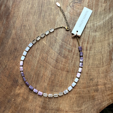 Hailey Gerrits // Cumulus Necklace Lepidolite