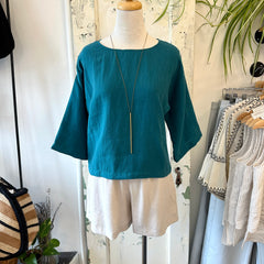 We Are Stories // Calla Top Lagoon Linen