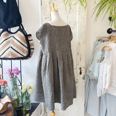 Naïf // Brighid Dress Black/ Beige Gingham