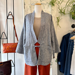 Eve Gravel // Vesta Shirt Jacket Grey Chambray