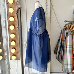 Noemiah // Tulip Dress Navy Silk