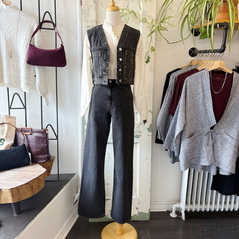 Dr. Denim // Echo Straight Leg Jeans Tar Retro Black