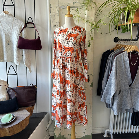 Compania Fantastica // Orange Cat Dress