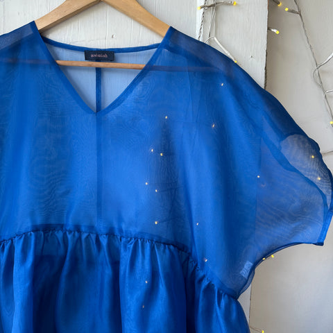 Noemiah // Tulip Dress Matisse Blue Silk