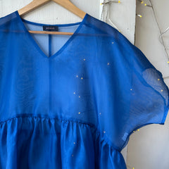 Noemiah // Tulip Dress Matisse Blue Silk