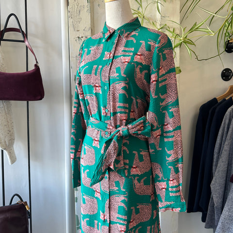 Compania Fantastica // Jaguar Print Dress Long