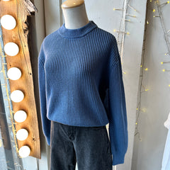 Minimum // Mikala Cotton Pullover Blue Horizon