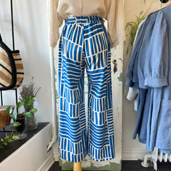 Marigold // Dona Pants Blue Block