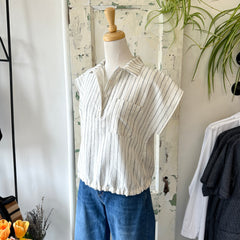 Melow // Monroe Top Ecru