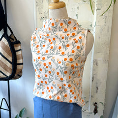 Meemoza // Bowie Tank Orange Print