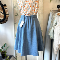Meemoza // Brigitte 3/4 Skirt Tencil Denim