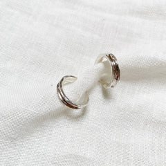 Hawkly // Canyon Hoops Silver