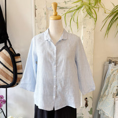 Naïf // Pippa Blouse Blue Chambray Linen