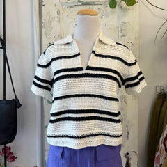 Des Petits Hauts // Dembo Polo Cream/Black