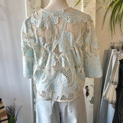 Dagg & Stacey // Shaw Top Blue Eyelet