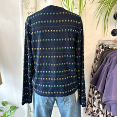Compania Fantastica // Mini Flower Cardigan Navy