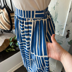 Marigold // Tiago Skirt Blue Block