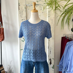 Compania Fantastica // Blue Knit Tee