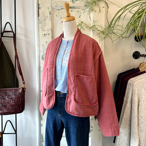 Indi & Cold // Quilted Jacket Clay