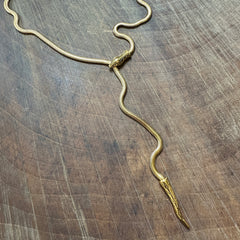 Hoopla // Snake Lariat Necklace